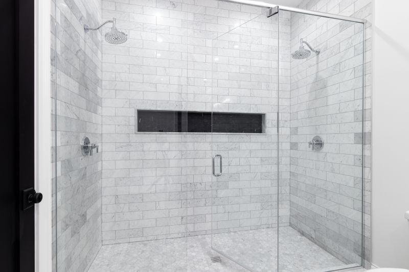 Wide Double Shower